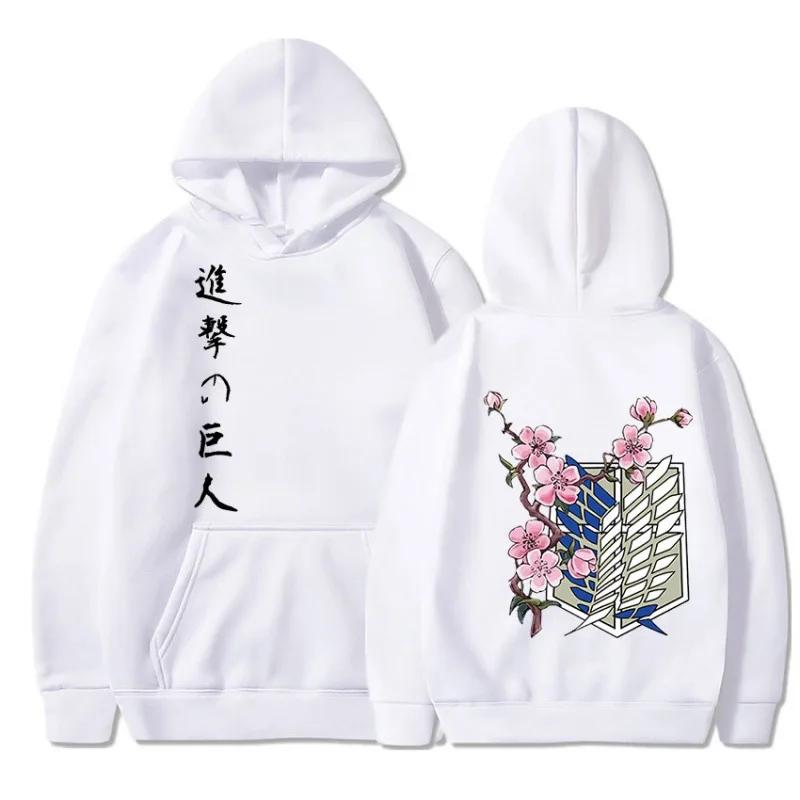 

The Japanese anime Attack on Titan fashion anime week printed hoodie casual sporty men s wear Harajuku Street Pullover 3XL