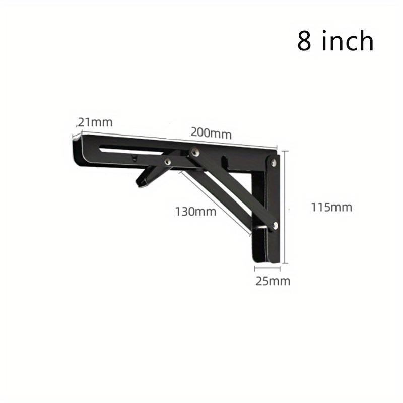 8/10/12/14 Inch Heavy Duty Stainless Steel Folding Bracket Adjustable Wall Mount Table Desk Furniture Support 1 Pack