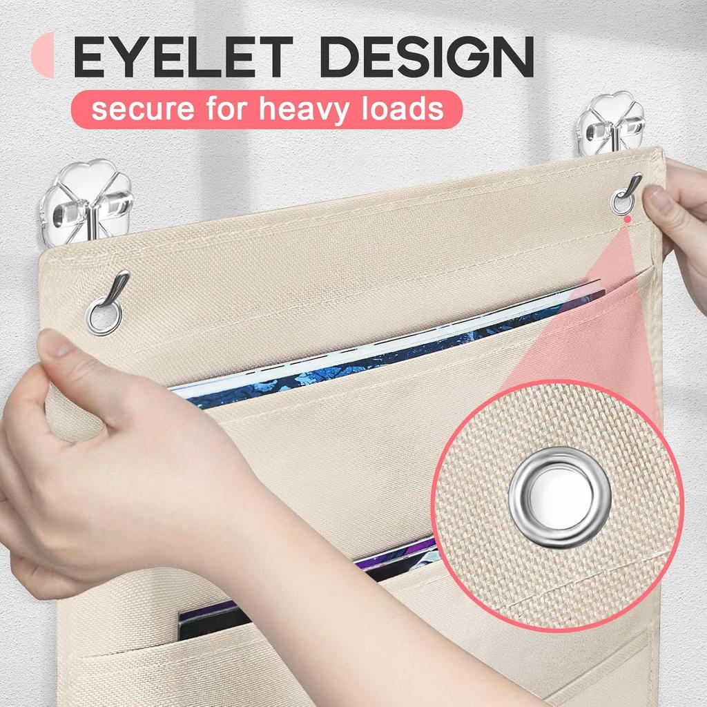 Vowcarol 9 Pocket Wall File Organizer, Magazine File Holder, Mail Organizer Wall Mount