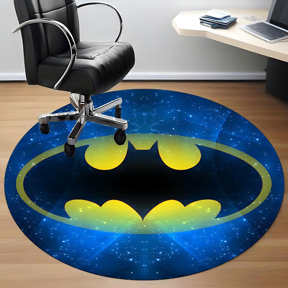 1pc Batman Universe Office Round Area Rug, Under Office Chairs Bedroom Living Room Home Decor, Room Deco, Available in Various Sizes