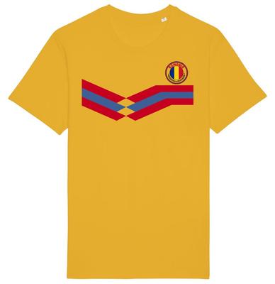 Rumänien Streifen T-Shirt 2024, Erwachsene Kinder Baby Familie, Fußball Euro Versand Geschenk