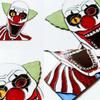 Window Clown Decoration Gothic Acrylic Colorful Clown Ornament Window Corner