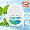 2PCS Mint Dental Floss Roll | Ultra Fine Smooth Floss for Deep Teeth Cleaning, Portable Oral Care Tool