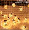 2M 20LED Santa Claus Snowman Elk Garland Lights String Christmas Decorations for Home 2025 Xmas Tree Ornaments Navidad New Year