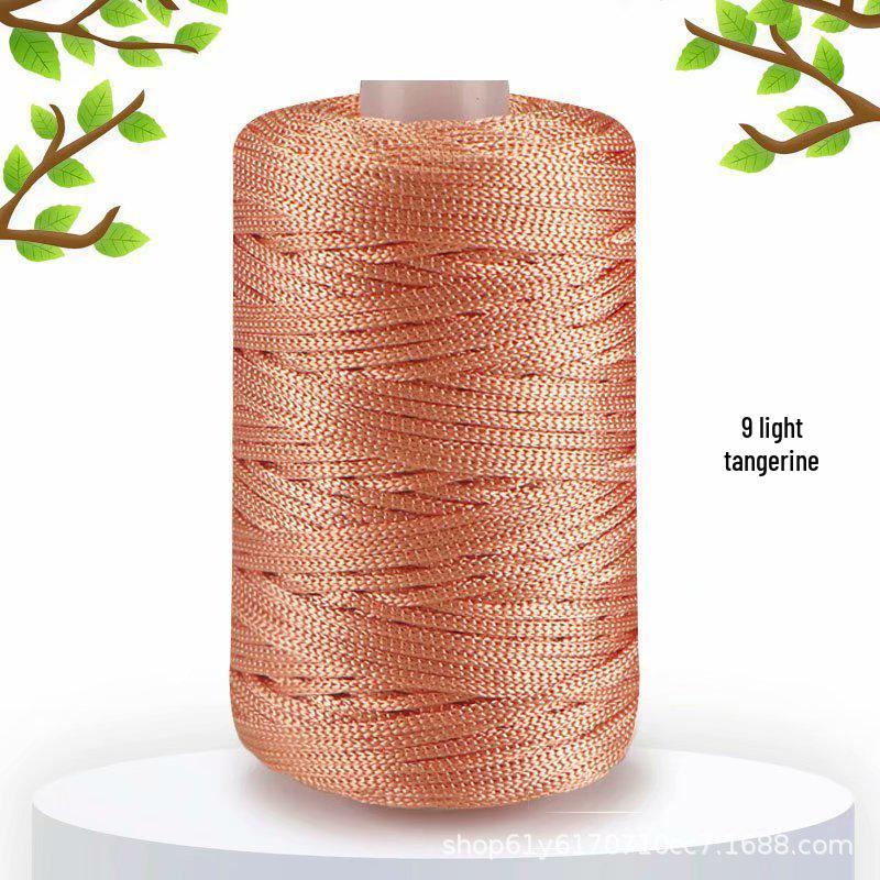125g Ice Silk Linen Yarn for Knitting: Medium-Thick, Light, and Glossy for Hats, Bags, Cushions, and Crochet Projects.