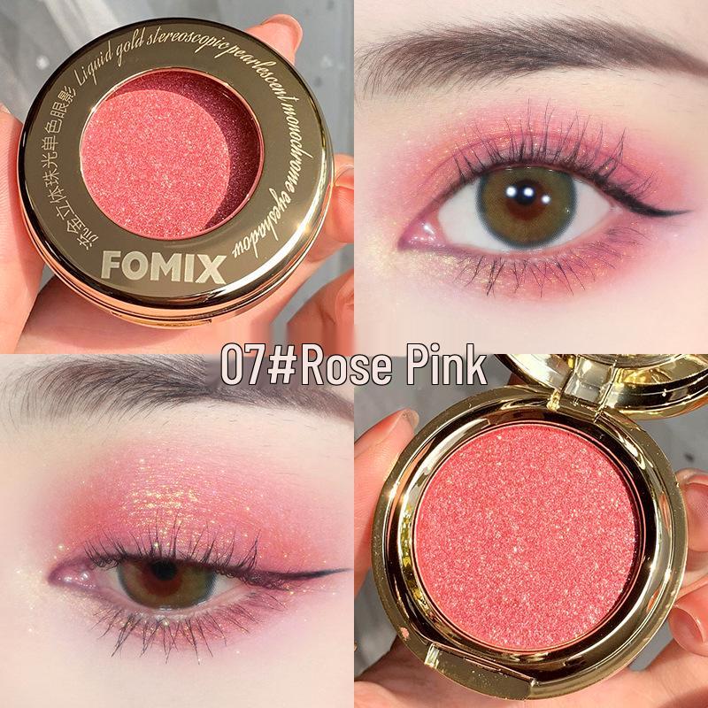 FOMIX Liquid Gold Single Eyeshadow: Shimmering Fine Glitter, Soft Smooth Texture, Easy Application, Best Seller.