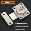 Password Rotate Bolt Latch 3 Digit Combination Home Security Latch Gate Latches Door Keyless Lock Twist Rotating Barrel Locks