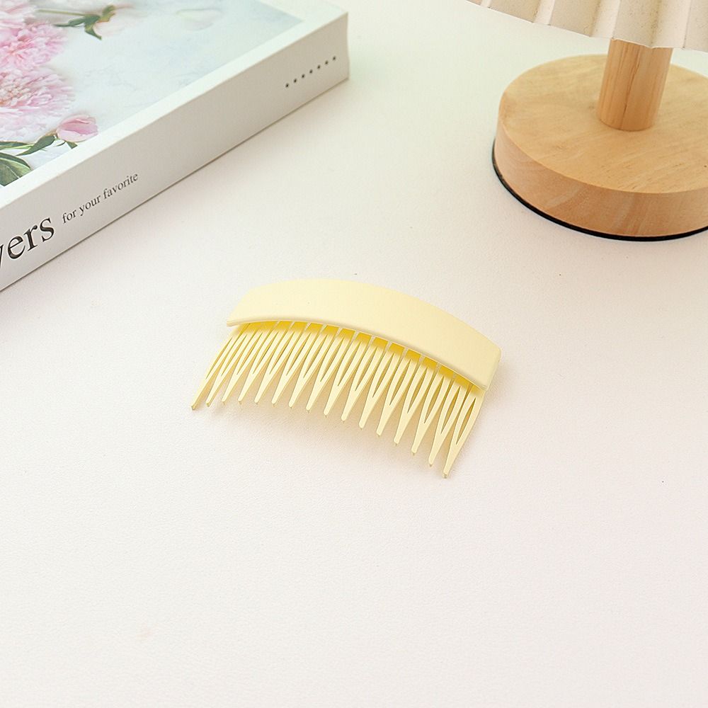 Plastic Frosted Hair Comb Solid Color Invisible Extra Hair Holder Inserted Comb  Back Head