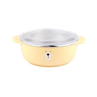 Baby Bear Stainless Steel Lid Bowl, Mixed Colors, 1 Piece, Popular Korean Parenting Items