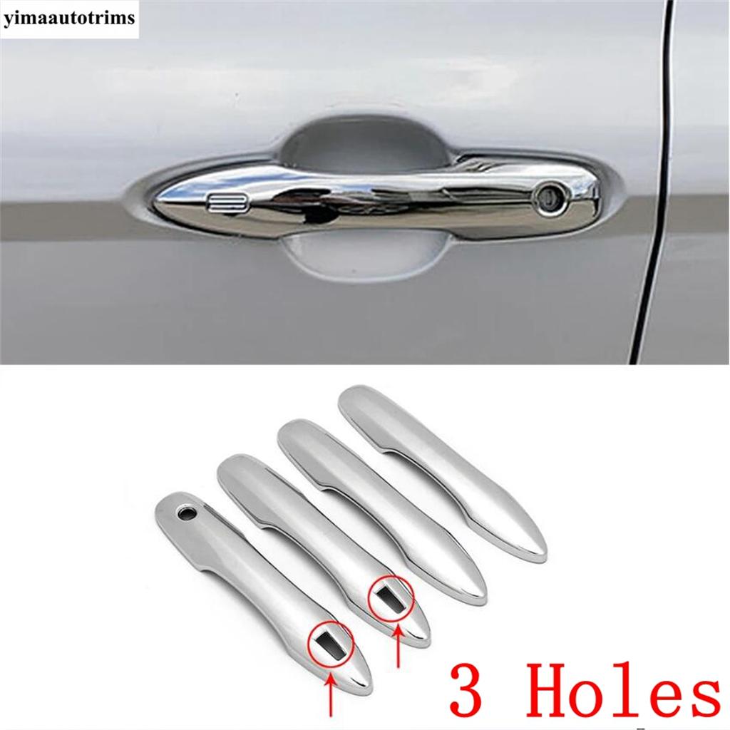 

Car Door Handle Decoration Cover Trim ABS Black / Carbon Fiber Accessories Kit For Toyota Camry Corolla Avalon Prius - 2025 3 Holes - A