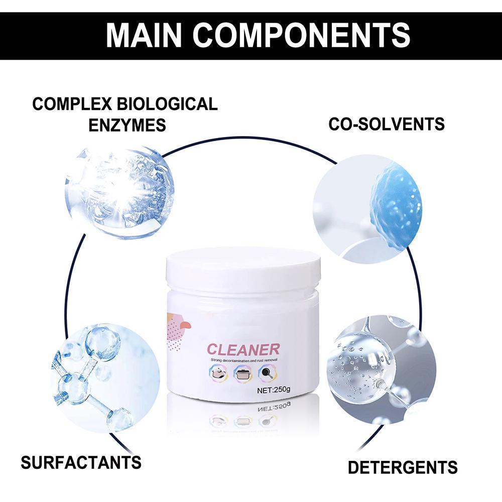 Household Cleaning Powder Multipurpose Efficient Cleaning Oil Stain Stove Faucet Range Hood Ceramic Tile Cleaner For Kitchen