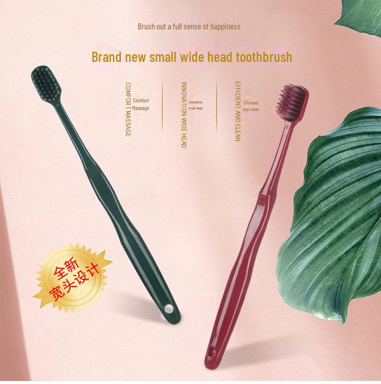 Premium Soft-Bristle Toothbrush Set for Adults and Couples, Two-Pack – Ultra-Fine Bristles with Family Value Bundle, Includes Free Shipping