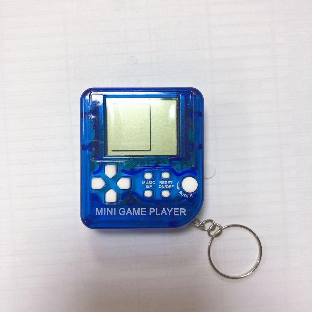 Mini Retro Tetris Keychain Handheld Game Console