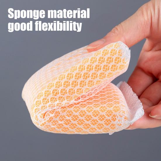 5/10Pcs Cleaning Sponge Unique Mesh Surface Strong Decontamination Lightweight Dishwashing Sponge