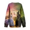 Women's Loose And Comfortable V-neck Sportswear Long-sleeved Sweatshirt Daily Matching Clothes