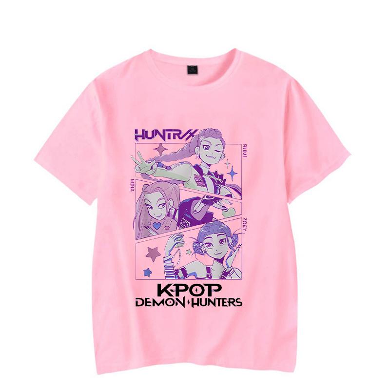 Anime Mode KPop Dämonenjäger Sommer Tops Rumi T-Shirt für Männer Frauen Perfektes Geschenk für Fans Neue koreanische Ulzzang T-Shirts