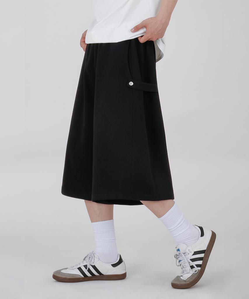 Opeumeideu Side Snap Bermuda Elastic Pants