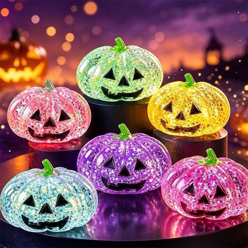 Kürbis Squishy Spielzeug Anti-Stress Sensorisches Fidget Spielzeug Weicher Malzzucker Stressball Langsam-Rückprall Entspannungsspielzeug Halloween Geschenke