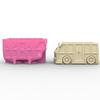 Motorcar Gypsum Silicone Mold Diy Succulents Concrete Flower Pot Vase Plaster Cement Mold Clay Mold Candle Holder Mold