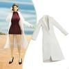 1:12 Scale Long Coat Doll Clothes Fancy Dress Photography Collection Miniature Costume Cosplay