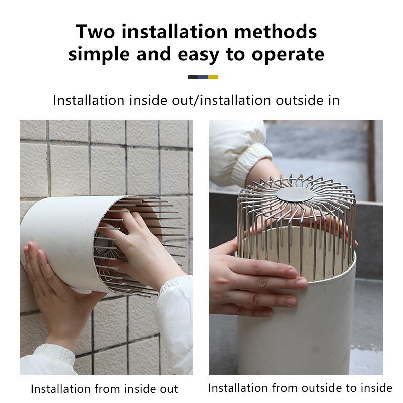 NEW Stainless Steel Roof Floor Drain Balcony Drainage Ditch Anti-Blocking Mesh Cover Garden Outdoor Rooftop Gutter Guard 1PC