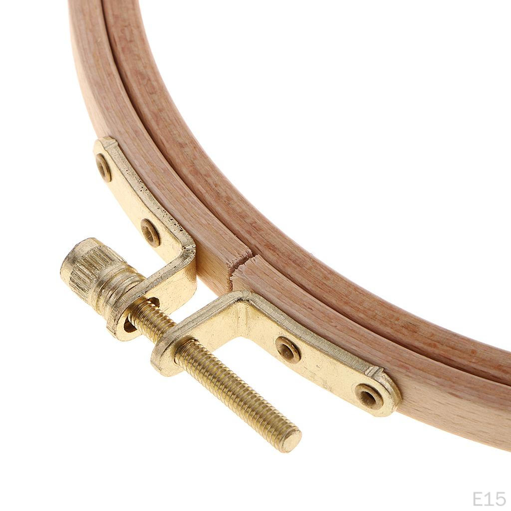 Runda Träbroderibågar Stygn - 13,8 cm