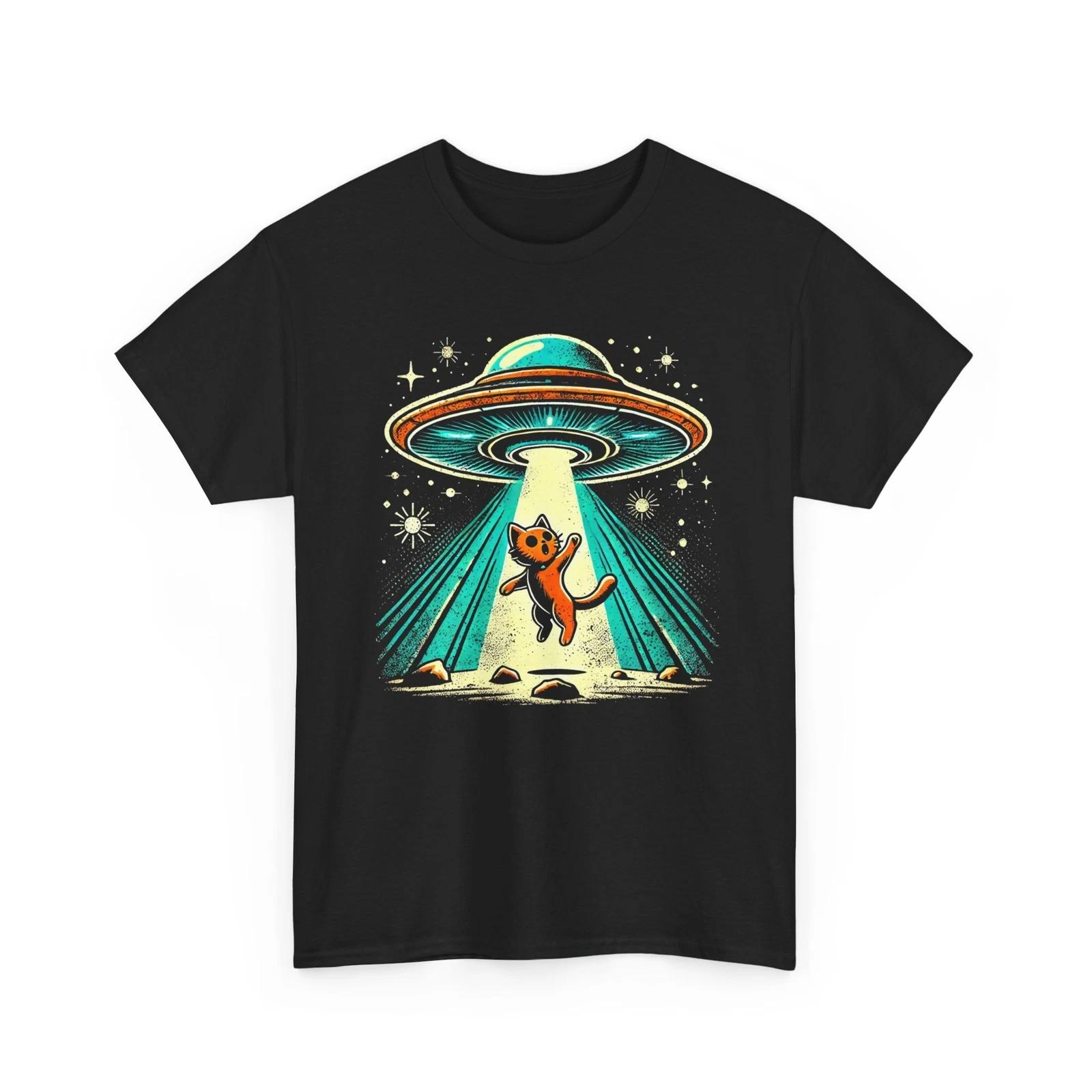 Alien Abduction Shirt | UFO Graphic Tee | Alien T-Shirt | Trendy SciFi Spacewear XL