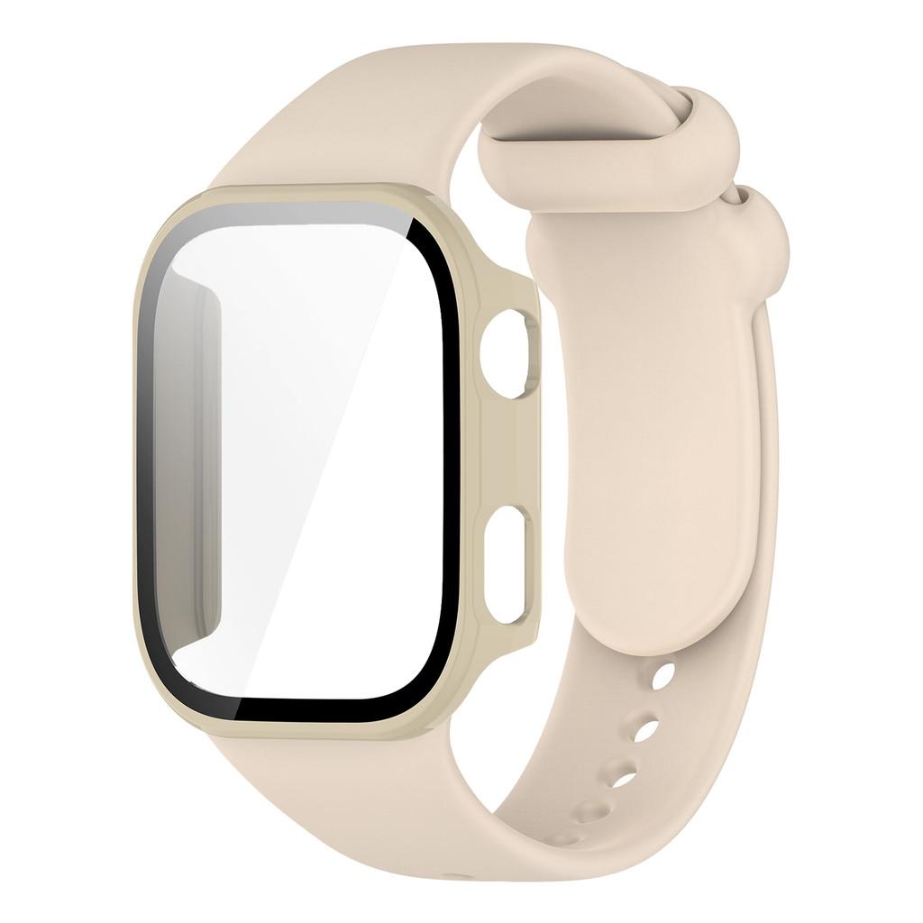 Silicone Strap with PC Case Cover for Redmi Watch 6 Band Sports Comfortable Replacement Bracelet for Xiaomi Redmi Watch6