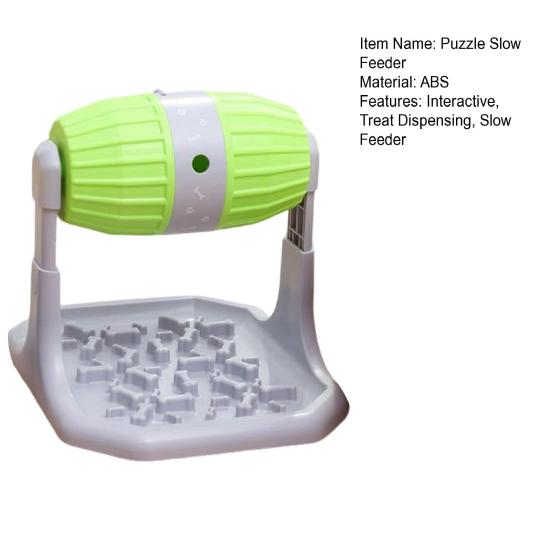 Interaktivní puzzle hračka pro dávkování jídla pro úlevu od úzkosti a nudy, výškově nastavitelná miska pro pomalé krmení psů malých a středních plemen, IQ trénink