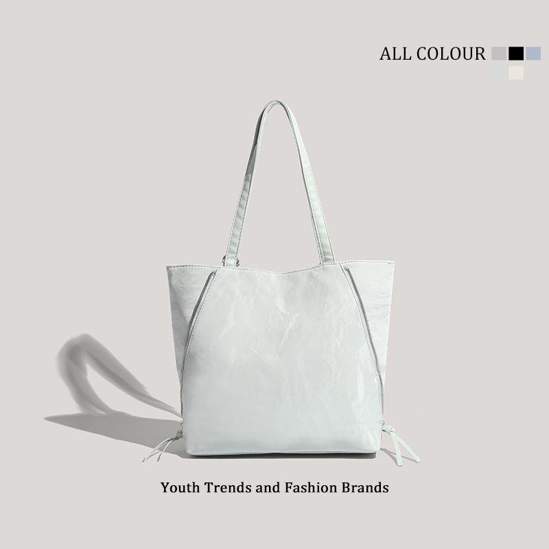 Stylish Large-capacity Backpack Female Students Commute To Class Summer Textured Shoulder Bag Female