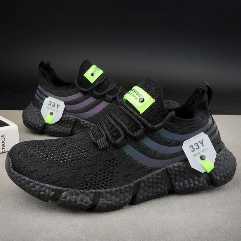 Dámské tenisky ze síťoviny, prodyšné bílé, běžecké boty na platformě, pohodlné, venkovní, sportovní, pánské, značkové boty Tenis Masculino