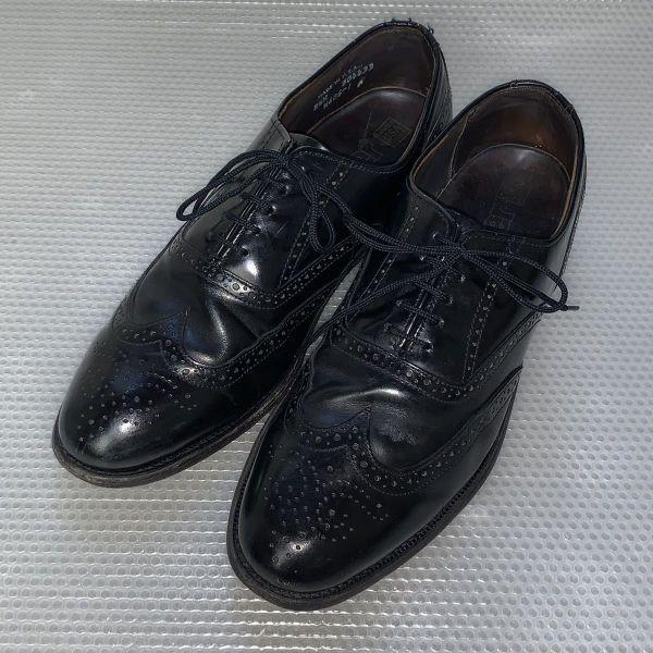 

Б/У/Dexter Wingtip Full Brogue Деловая обувь США Черный 8 1/2 M 26.5