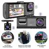 3 Channel Mini Car DVR Three Way Dash Cam Inside Vehicle Camera DVRs Recorder FHD 1080P Video Dashcam Camcorder Black Box Registrator