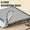8-IN-1 USB HUB USB C Docking Station High Speed Transmission USB Splitter