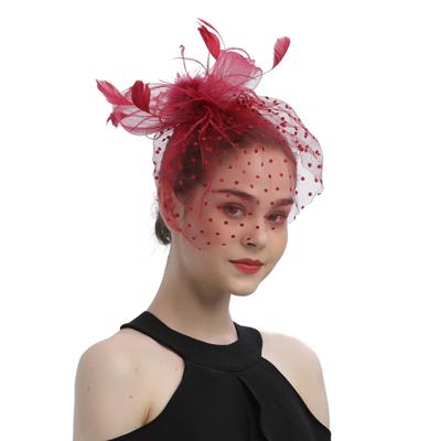 Bandeau haut-de-forme en maille à plumes, style facile à porter, coiffure quotidienne, fête, accessoires pour cheveux pour femmes