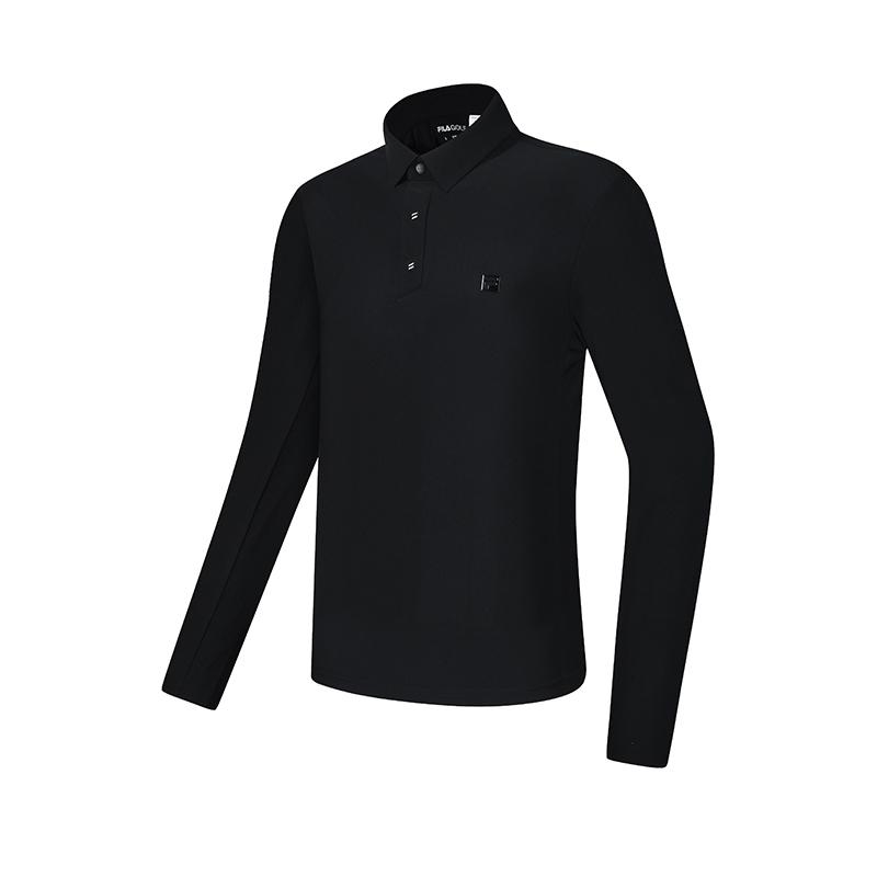 

New FILA Polo Shirts Men s Pitch Black A11M435201FBK 175/96A/L