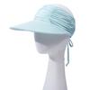 Sun Hat Wide Brim UV Protection Ponytail Hat Pleated Design Elastic Fit Empty Top Hat Summer Beach Travel Outdoor Sports Hat