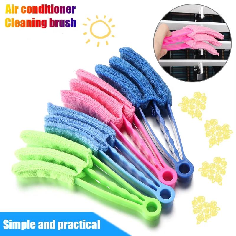 Venetian Blind Duster Brush Microfiber Reusable Washable Cover Ergonomic Grip for Home Office Dust Cleaning