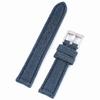 Vintage Handmade Denim Leather Watch Strap 20mm Blue Black Gray Watch Band for Men Women Wristband Bracelet Accessories