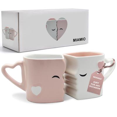 MIAMIO Coffee Boxed Kissing Coffee Cup - Mug/Gift (Pink)