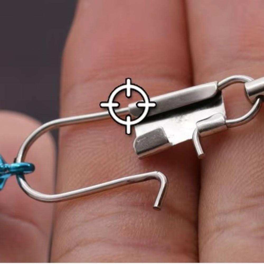 Stainless Steel Fish Snap Swivels Ball Bearing Fishing Connector Fishing Accessories