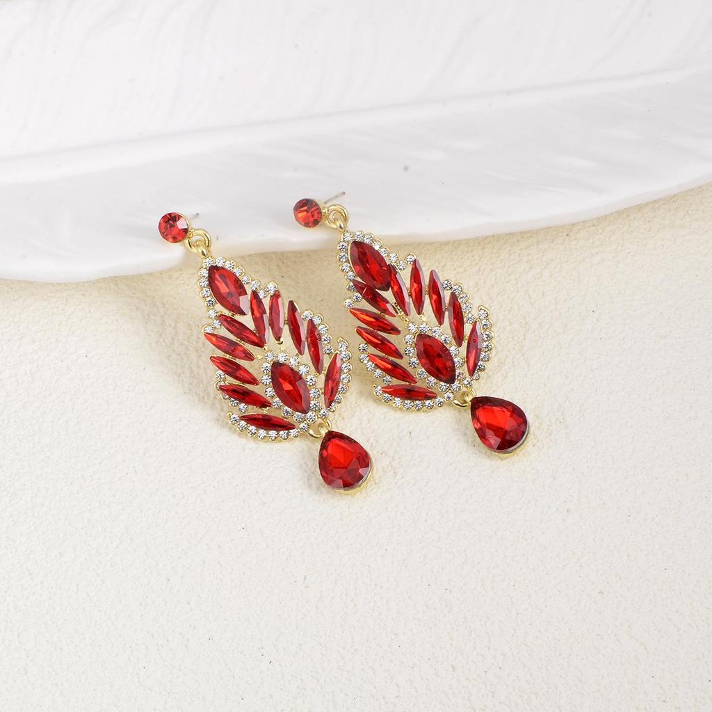 Luxury Rhinestone Bridal & Evening Long Earrings – Shining Crystal Drops for Women