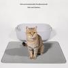 Doppelschichtige rutschfeste Katzenstreumatte Große Haustierfiltermatte Verschleißfest Wasserdicht Rutschfest für Katzentoilette