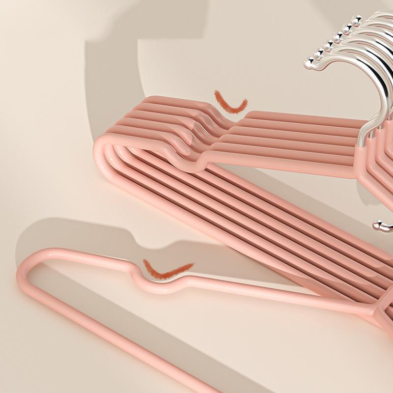 10 pz Appendiabiti Metallici Senza Tracce Antiscivolo Resistenti Robusti Scaffali per Vestiti Articoli per Appendere i Vestiti in Camera da Letto Organizzatore Domestico