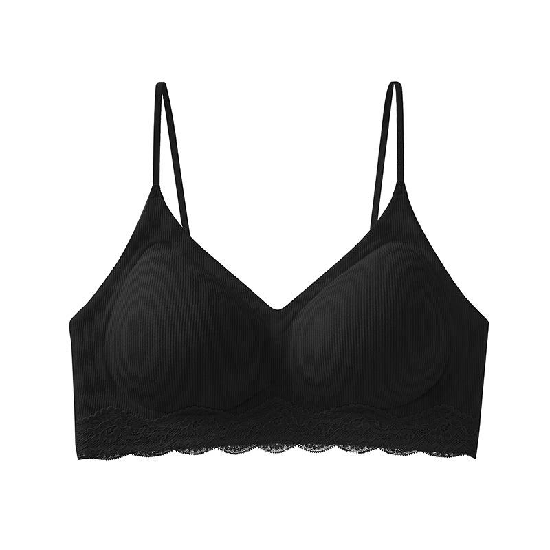 

Liquid foundation deep V underwear women s small breasts gather thin shoulder straps to pull anti-sagging and close sub-breasts invisible 38/85ab [recommendation 67.5-75kg ] чорний