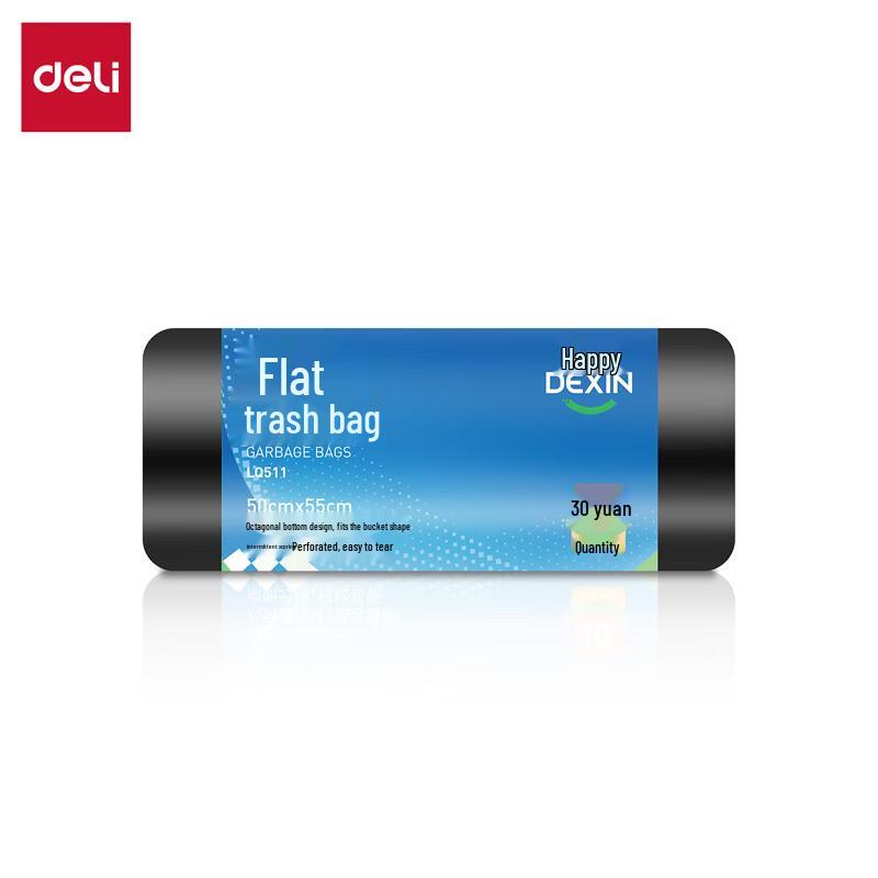 Мусорные пакеты Deli LQ511 для дома и офиса черный