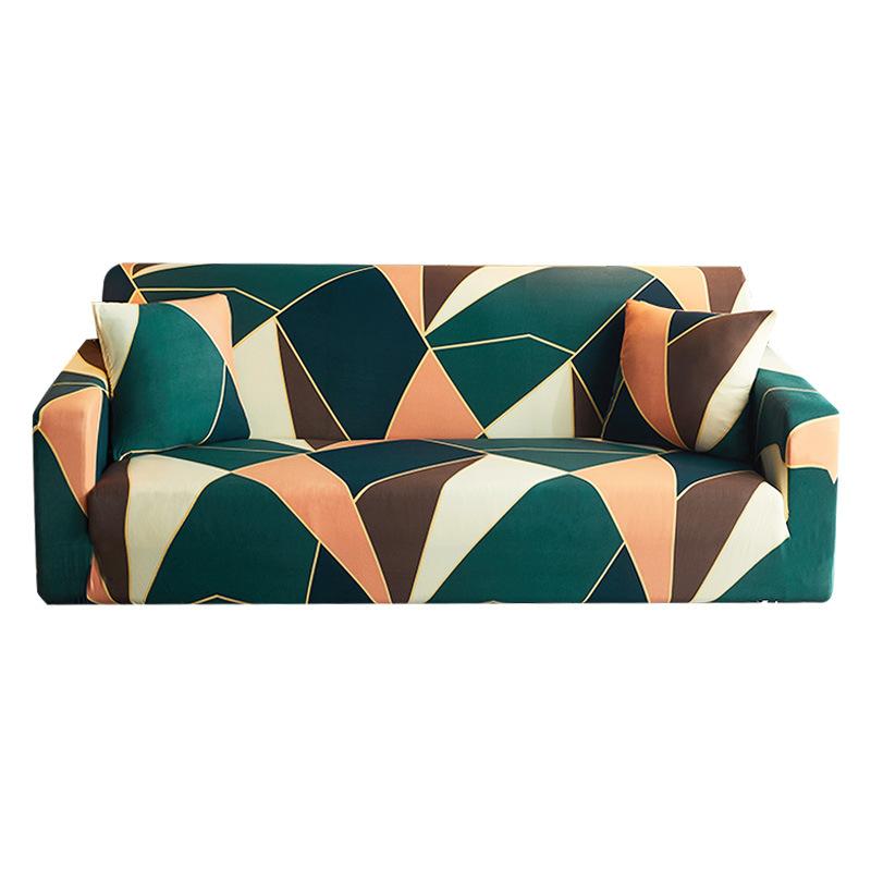 

Stretch Sofa Cover Geometry Living Room Furniture Protector Couch Cover Withastic Bottom Sofa Slipcovers For Pets,Kids S167 1-seater 90-140cm
