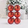 6Pcs Christmas Balls Sports Theme Classic Football Baseball Xmas Ball Ornaments Decorative Balls Christmas Tree Balls Xmas Decor