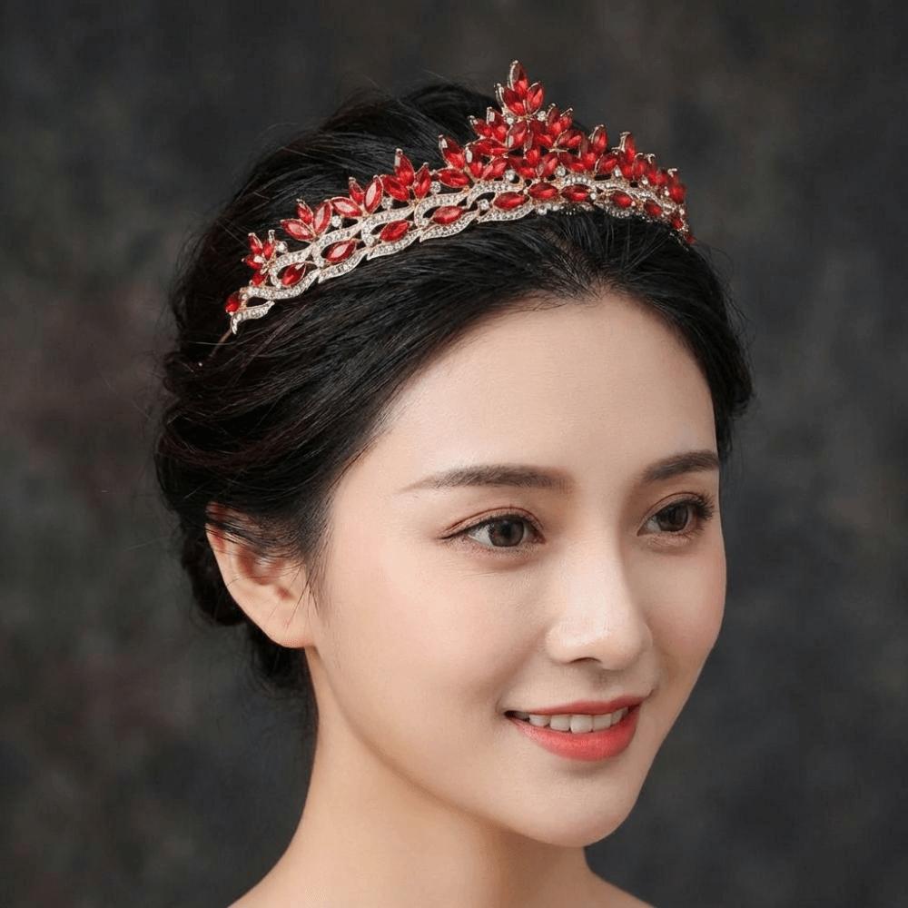 Sparkling Baroque Crystal Crown Gorgeous Elegant Baroque Queen Tiaras Shiny Vintage Luxury Crystal Tiara Bridal Celebration