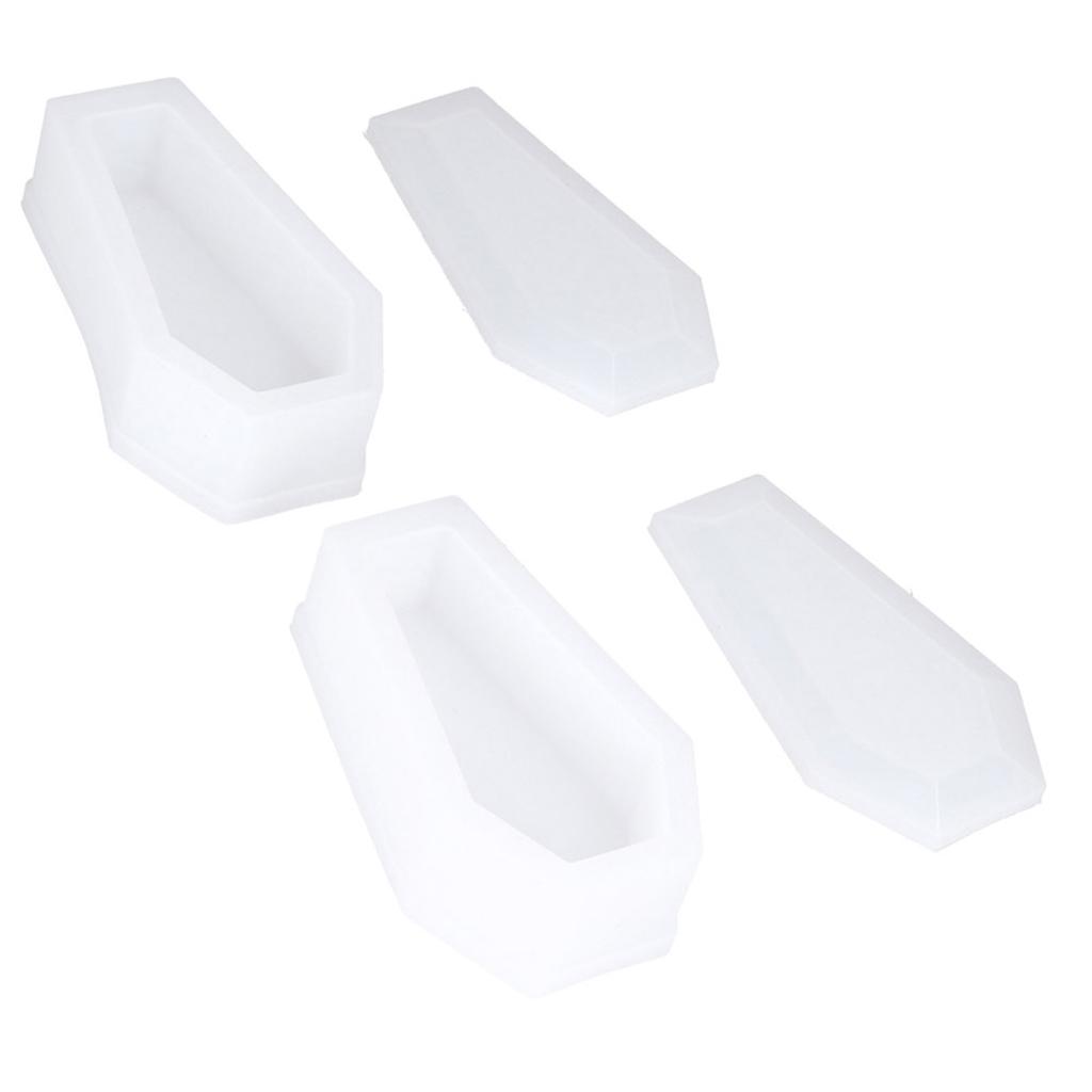 Silicone Halloween Coffin Mold DIY Casting Tool Supplies for Jewelry Box Soap Candle